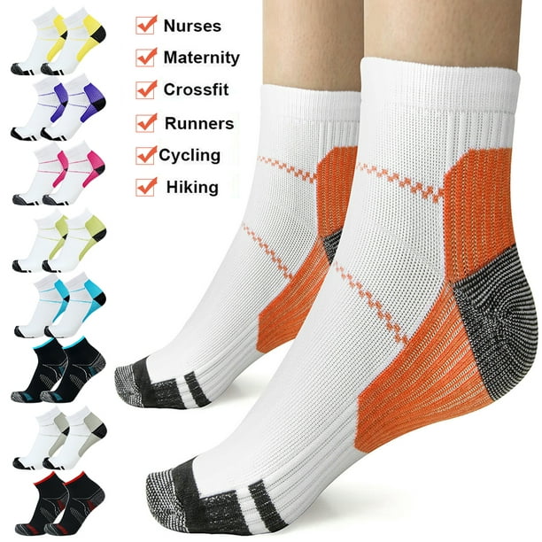 Unisex women Fasciitis High Compression Ankle-High Socks Running Sport Stcokings